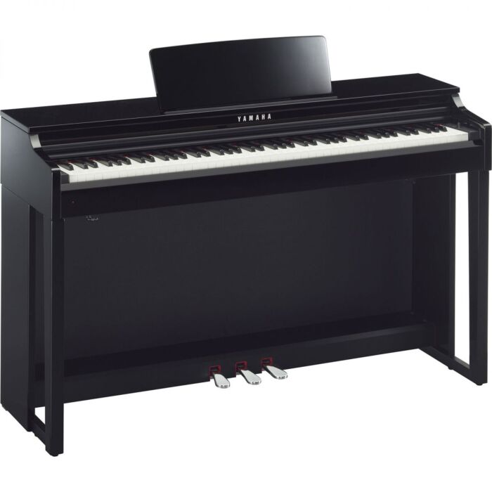 Yamaha clavinova clp-525 pe piano Acompanha banqueta original - Piano digital de 88 teclas armário CPL525 Polished Ebony Clavinova.-yamaha clavinova clp-525 pe piano ID-3222
