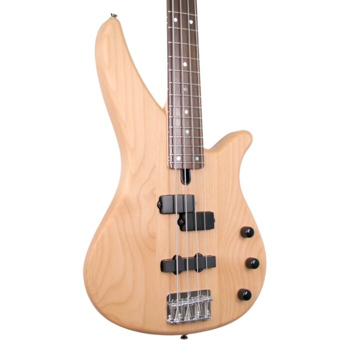 Yamaha rbx270j-yns baixo Contrabaixo de 4 cordas passivo, corpo em Alder, 24 trastes, escala em Rosewood, braço em Maple, 1 captador Split Coil e 1 Single Coil. Controles: Front Volume, Rear Volume e Master Tone. Cor: Natural.-yamaha rbx270j-yns baixo ID-