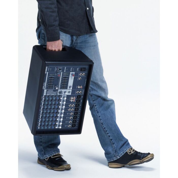 Mixer analógico de 12 canais de entrada, com processador SPX interno ; Com 16, efeitos incluindo Reverb, Chorus, Flanger , Phaser e até distorção ; Botão de compressor nos canais Mono. Potência de saída se 500W. -yamaha emx-512sc mixer amplificado ID-446