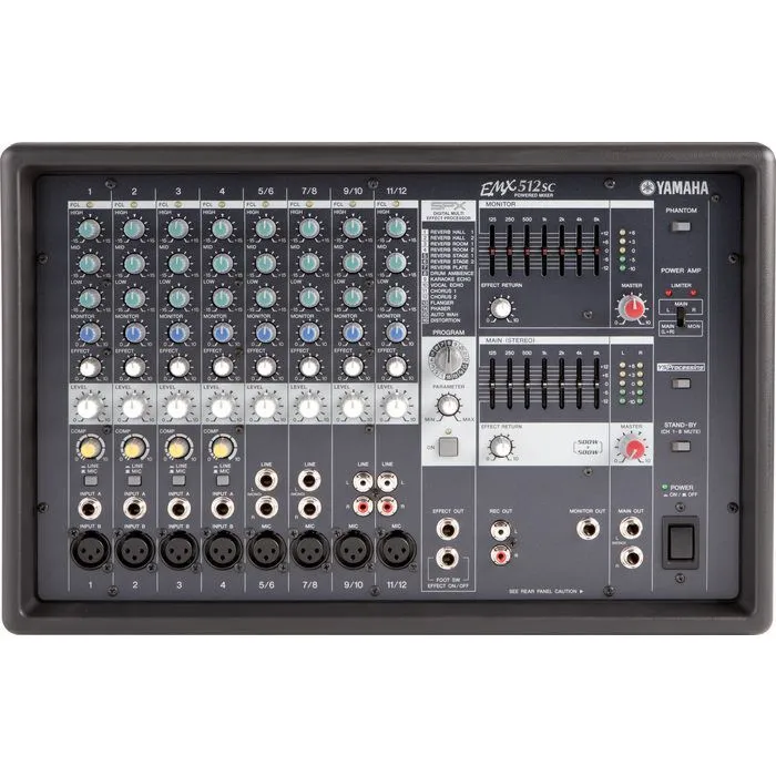 YAMAHA POWERED MIXER　パワードミキサー EMX512SC yamaha emx-512sc mixer amplificado | TeclaCenter Instrumentos Mus