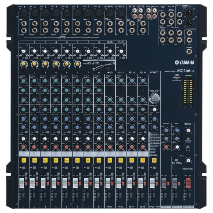 yamaha mg166cx mixer | TeclaCenter Instrumentos Musicais