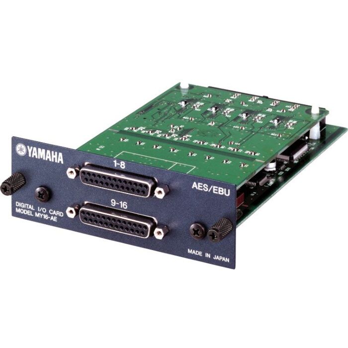 Yamaha MY16-AE Placa de Expansão Interface para Mixers digitais Yamaha com 16 in, 16 out formato digital AES/EBU.-yamaha my16-ae placa de expansão ID-1260