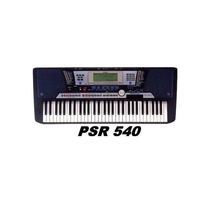 O Yamaha PSR-540 é um teclado arranjador com 61 teclas sensíveis à velocidade, roda de pitchbender e 32 notas de polifonia. Possui acompanhamento automático, sequenciador e disk drive, tornando-o uma excelente escolha para músicos que buscam praticidade e