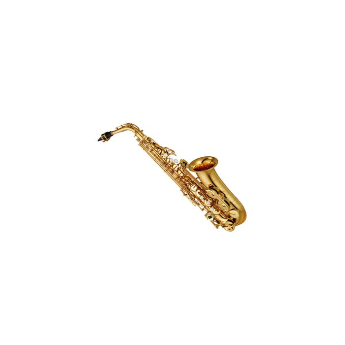 Yamaha YAS-480 Saxofone Sax alto (Eb) Laqueado dourado, c/ recurso de F frontal e F# agúdo, apoio do polegar esquerdo ajustável, abraçadeira do tudel reforçada, mecanismo de conexão de B – C# melhorado, campana com gravação a mão, c/ estojo acessórios, bo