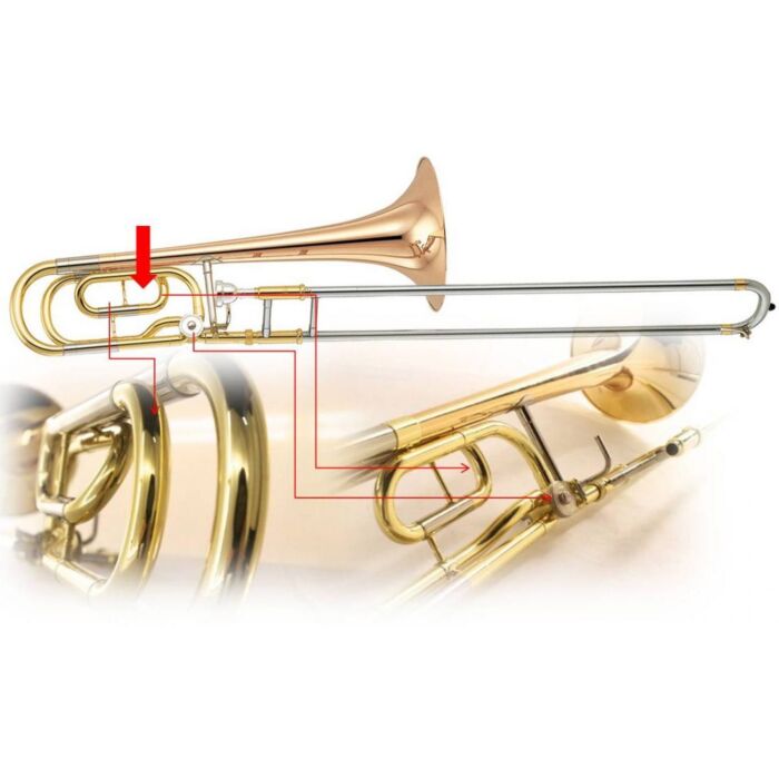 Yamaha YBL-421GE Trombone Trombone baixo (Bb/F) laqueado, campana latão dourado diametro 241mm (9 1/2 ), calibre extra largo 14.3mm (0.563 ), pescoço largo, bocal BL-58L, com estojo e acessórios. Mod. Intermediário.-yamaha ybl-421ge trombone ID-2289 Yamaha YBL-421GE Trombone Trombone baixo (Bb/F) laqueado, campana latão dourado diametro 241mm (9 1/2 ), calibre extra largo 14.3mm (0.563 ), pescoço largo, bocal BL-58L, com estojo e acessórios. Mod. Intermediário.-yamaha ybl-421ge trombone ID-2289