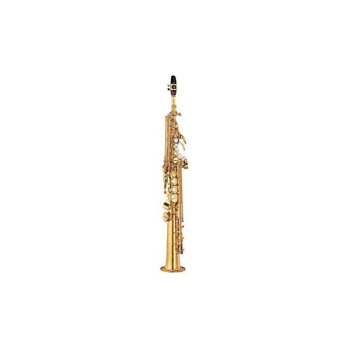 Yamaha YSS-875EX Saxofone Sax Soprano (Bb) laqueado dourado, recurso de F# agudo, acompanha 2 tudeis (curvo SG2R ereto SG2) destacáveis, confeccionado c/ liga francesa especial, c/ estojo e acessórios, Mod. Custom EX-yamaha yss-875ex saxofone ID-1706