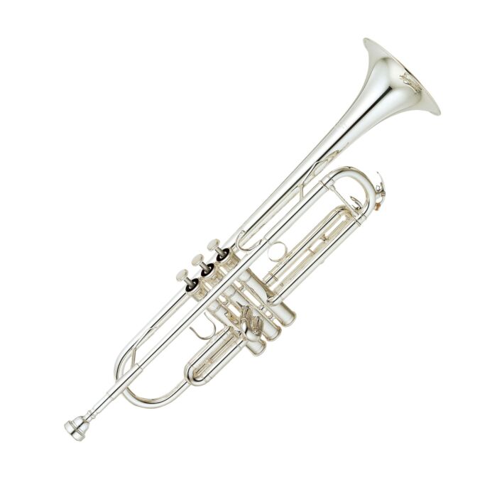 Trompete (Bb) laqueado dourado Calibre médio largo 11.65mm (0.459) Diâmetro campana 123mm (4-7/8) Material da campana latão amarelo Peso médio Apoio de dedo bomba 1º e 3º pisto (fixos) Estojo e acessórios Bocal 14B4 Cor: YTR 6335 - laqueado dourado Cor: Y