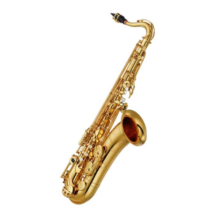 Yamaha YTS-480 Saxofone Sax tenor (Bb) Laqueado dourado, c/ recurso de F frontal e F# agúdo, apoio do polegar esquerdo ajustável, abraçadeira do tudel reforçada, mecanismo de conexão de B – C# melhorado, campana com gravação a mão, c/ estojo e acessórios,