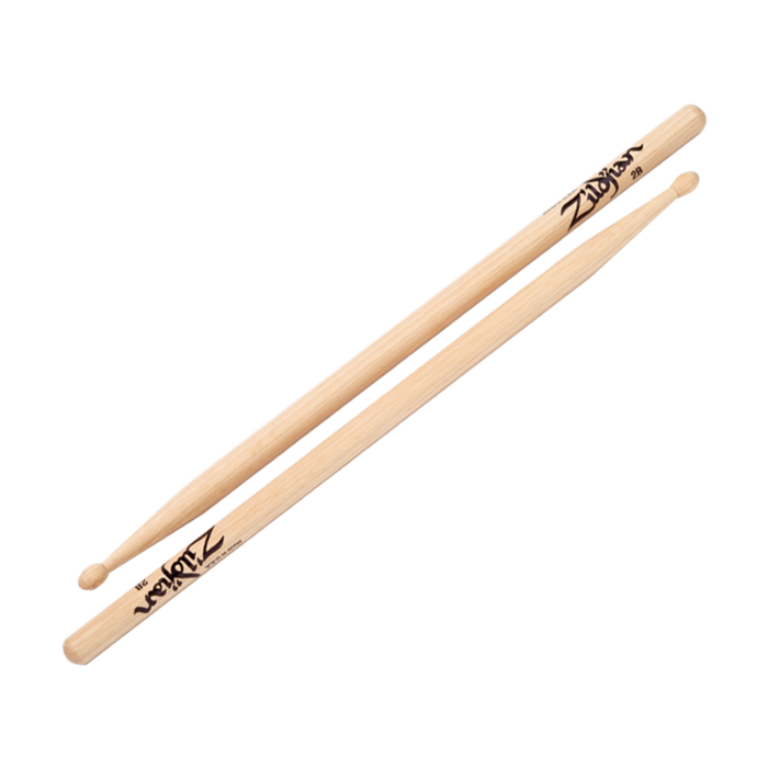 Zildjian mod. 2bwn - hickory 2b ponta de madeira baqueta Baqueta de bateria - Pacote com 6 pares-zildjian mod. 2bwn - hickory 2b ponta de madeira baqueta ID-4374