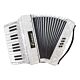 Acordeao 8 baixos Benson BAC08PWH branco perola c/22 teclas 1