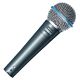 Microfone dinamico supercardioide alto ganho BETA 58A Shure 1