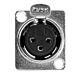 Conector Xlr Painel Cromado Fêmea Mxt 10 Unidades 1