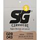 Encordoamento Para Violão Nylon Bronze Medium Pack (c/3) SG 1