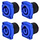 Conector De Ac-in Painel Wc 1823 In P Bl Pbl Azul Wireconex 04 Unidades 1