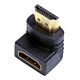 Adaptador Hdmi Macho Para Hdmi Fêmea Gold 90 Graus Storm 1