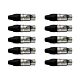 Kit Conector Xlr Femea Wc 1003 (10un) Wireconex 1