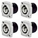 Conector De Ac-out Painel Wc 1833 Out P Gy Pgy Azul Wireconex 04 Unidades 1