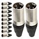 Conector Xlr Macho Linha 3 Polos Metal Storm 10 Unidades 1