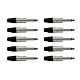 Conector P10 Macho Linha Mono Wc 1112 Wireconex 10 Unidades 1
