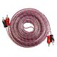 Cabo 2 X 2 Rca Transparente Automotivo 5m Storm 1