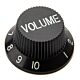 Knob Plástico Instrumentos Volume (3 Peças) Spirit PSV-V-BK 1