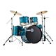 bateria acústica dixon spark sk 522 r cbl com pratos