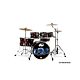 Bateria PDP by DW Mod. X7 Series - PDX722LMRB - Red to Black Sparkle Burst