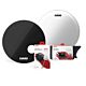 Kit De Peles Para Bumbo Evans EQ3 Transparente BD22B3