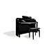 Casio gp-500 bp celviano piano digital c.bechstein Piano Digital Híbrido, desenvolvido em colaboração com C. BECHSTEIN com 88 teclas de madeira (Tecnologia Natural Grand Hammer Action), Sistema Grand Acoustic, Sistema Grand Pedal, Posição de tampo ajustáv
