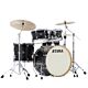 Bateria Shell Pack (5 Tambores) Bumbo 22 (Preta Transparent Black Burst) Tama Superstar Classic CL52KRS-TPB