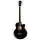 contrabaixo eletroacústico ibanez aeb 8e bk