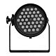 glow par641w/bi refletor par 64 led 36 1w, carcaca de aluminio preta, bivolt