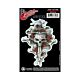 Adesivo Guitarra Dagger Rose Skull Tattoo D Addario GT77008