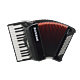 hohner bravo ii 60 black acordeon