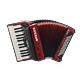 hohner bravo ii 60 red acordeon
