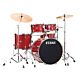 Bateria Completa (5 tambores) Bumbo 22 (Vermelha BRM) Tama Imperialstar IP52H6W-BRM