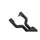 K&m konig & meyer 16240 suporte de violão Suporte para violão de parede com sistema de fixação com reforço no apoio do braço que fornecem proteção extra.Os braços de suporte são cobertos com borracha para proteger o instrumento. Placa de montagem feita de