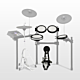 Kit Yamaha DTP700P Pads Eletrônicos 5 Peças Showroom