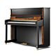 Pearl River PE121 Piano Acústico Vertical em Ebony polish with Camphor Burls com Banqueta | Teclacenter
