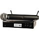 shure rack blx24rbr/sm58 j10 microfone bastão sem fio