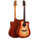 Violão PEARL RIVER S50E-DC 41" com Estojo e Acessórios