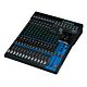Yamaha MG16XU Mixer Mixer analógico com 16 entradas padrão rack. Destas, são 10 entradas D-PRE de microfone com PAD e phantom power (48V), compressor de 1-knob. 4 sub-grupos de saída e 4 auxiliares, chassis de metal, fonte interna 100V~240V. Possui efeito