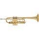 Yamaha YTR-4435II Trompete Trompete ( C ), laqueado dourado, calibre médio largo 11.65mm (0.459 ), campana de latão amarelo diametro 123mm (4-7/8 ), peso médio, 2 gatilhos, kit conversão pra ( C ), pistões em Monel, bocal TR-11B4, com estojo e acessórios.