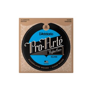 Cordas Para Violão Nylon D Addario Pro-arté Nylon Core Ej46 Prata/transparente 1