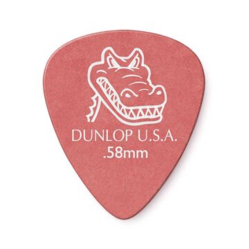 Palheta Gator Grip 0,58mm Pct C/6 417r.58 Dunlop (1811) 1