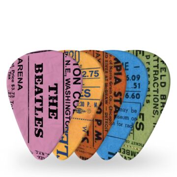 Palheta Celulóide .70mm Beatles 10 Un DAddario 1CWH4-10B11 1