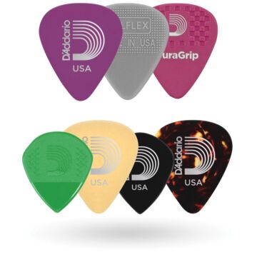 Palheta Sortidas 1.0mm Pesada (7 Unidades) D Addario 1XVP6-5 1