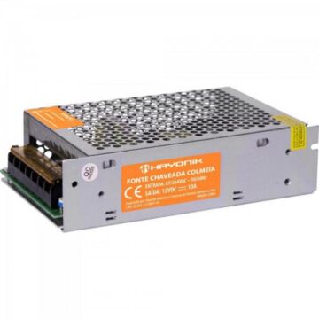 Fonte Colmeia HAYONIK FTC1210 12V / 10A 120W Bivolt Automática