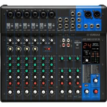 Mesa de Som Yamaha MG12XUK 12 Canais 110V Preta