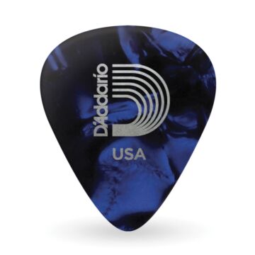 Palheta Celulóide Azul Perolada X-Pesada D Addario 1CBUP7-10